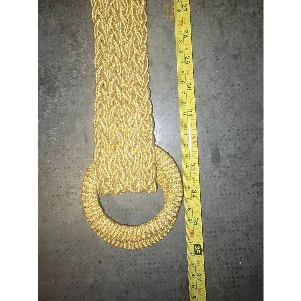 Braided Gold Metallic abelt